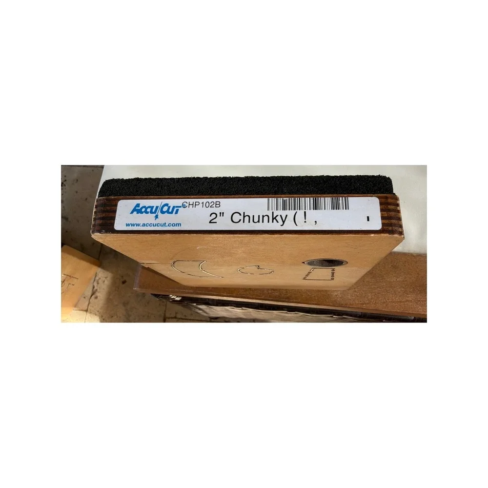 20 AccuCut 2 Inch Chunky Alphabet Lowercase Punctuation
